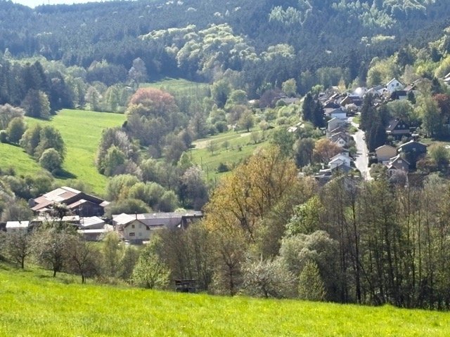 Echter Blick auf den Bauernhof